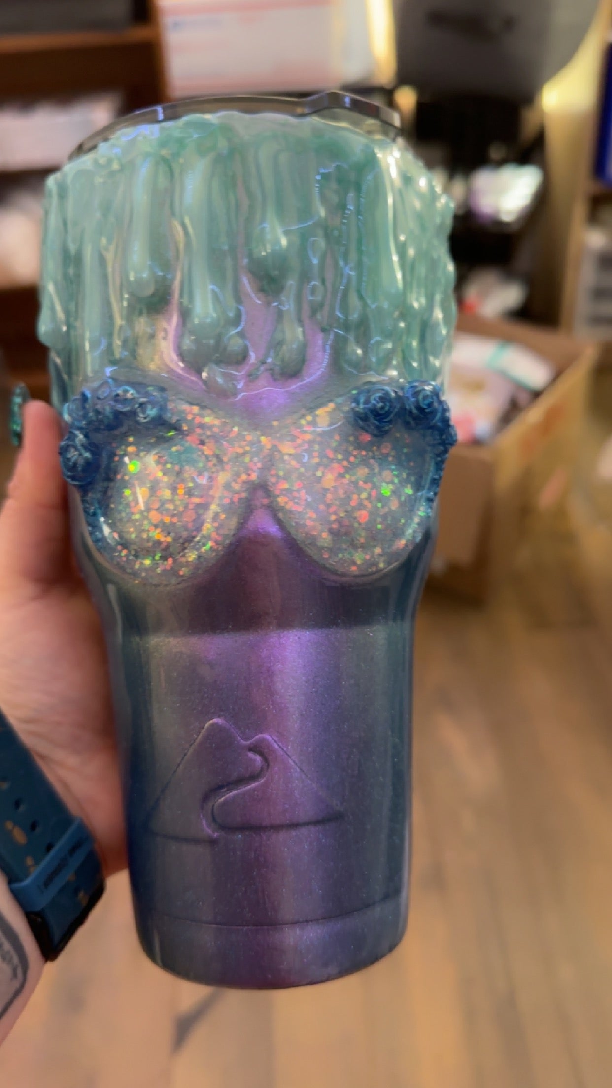 Custom three-demonical tumblers