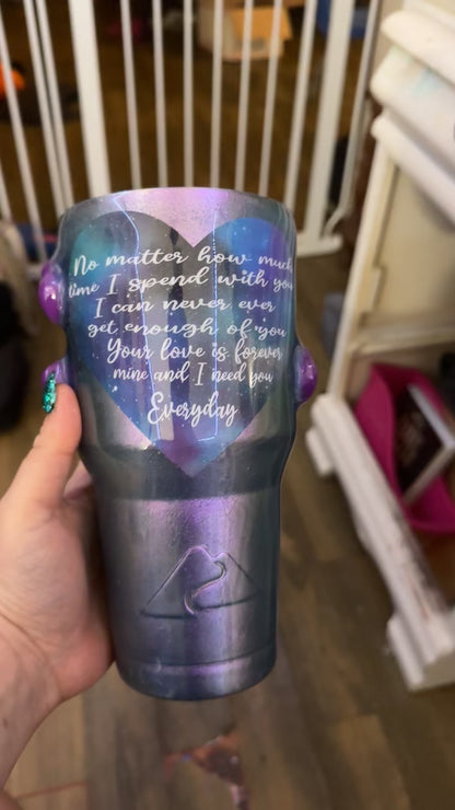 Custom three-demonical tumblers
